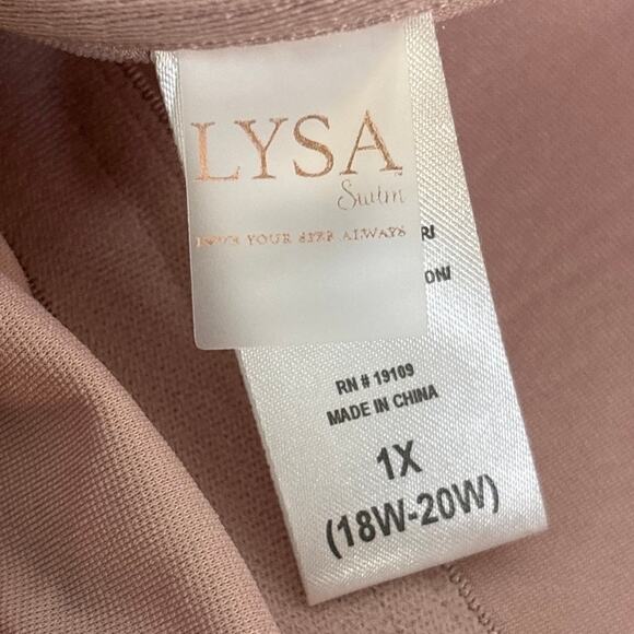 LYSA Swim One Piece Floral Bathing Suit Ruffle Womens Size 1x - Picture 7 of 8